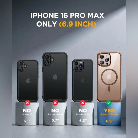 New MIRACASE - Case and screen protector for Iphone 16 pro max desert brown - Picture 7 of 8